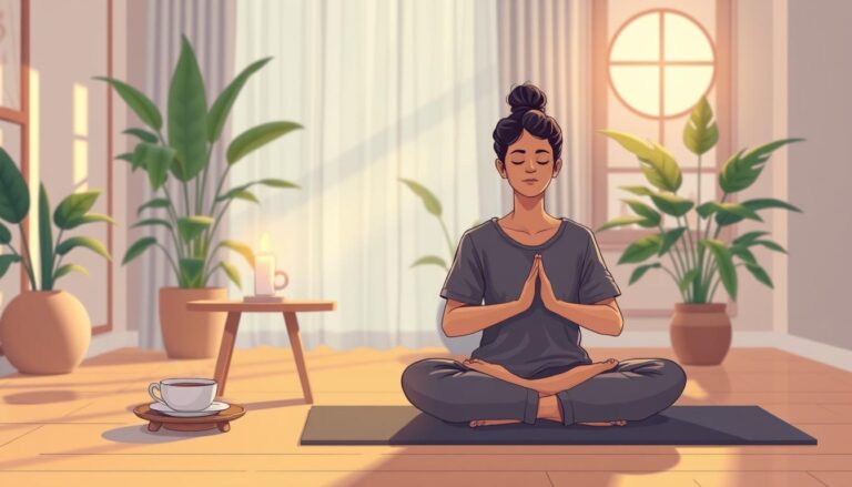 A peaceful room with plants, a journal and warm light for reflection